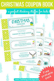 Printable Christmas Coupon Book For Kids Or Anyone The Many