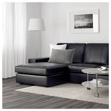 Kivik Sofa With Chaise Bomstad Black