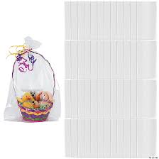 clear cellophane gift basket bags