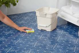 cleaning self adhesive floor tiles