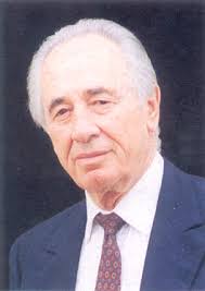 Shimon Peres. Israelischer Ministerpraesident 1984-1986 und 1995-1996 ...