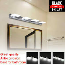 One good option to create a contemporary feeling is a bath bar light. Modern Bathroom Vanity 2 3 4 Led Light Crystal Front Mirror Toilet Wall Lamp Us Ebay