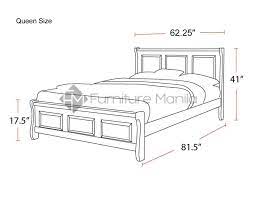 1042 wooden bed frame queen