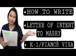 how to write fiance letter of intent to