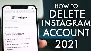 delete insram account on iphone