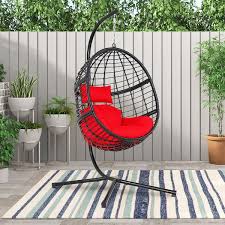 Wicker Outdoor Basket Swing Chair