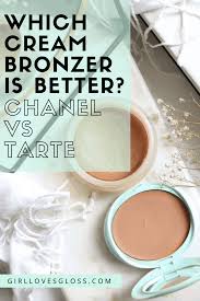 tarte breezy cream bronzer vs chanel