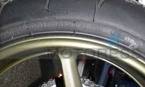 your motorcycle tire sidewall markings