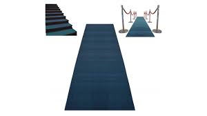 c blue carpet runners for party