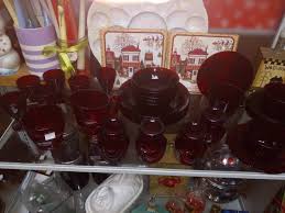 60 Pieces Of Ruby Red Dishes Is