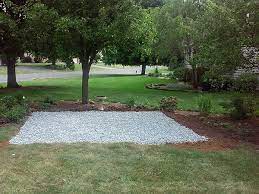 gravel foundation recommended for the