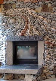 River Rock Fireplace Insteading