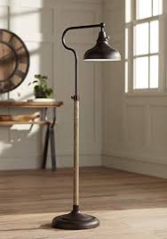 Lighting up your farmhouse home is easy if you know where to look. Ferris Rustic Farmhouse Pharmacy Floor Lamp Downbridge Bronze Faux Wood Adjustable Height For Living Room Reading Bedroom Office Franklin Iron Works Farmhouse Goals