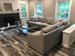 rustic flooring living room designed