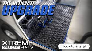 how to install club car ds floor mat