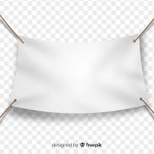 free vector white fabric banner
