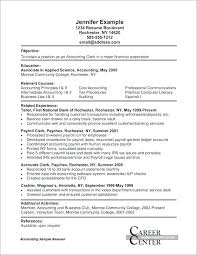 Accounting Assistant Resume Free Accounting Clerk Resume Templates