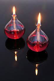 Drop Decor Oil Candle Lamp Blown Glass