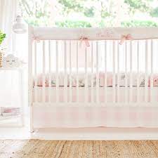Buffalo Plaid Crib Bedding Pink Fl
