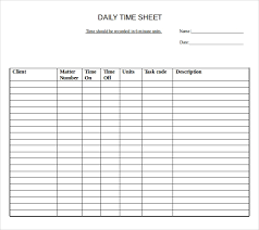 22 Daily Timesheet Templates Free Sample Example Format