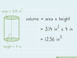 calculate the volume of a cylinder