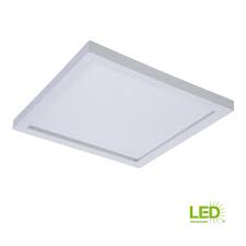 Halo Smd 5 In And 6 In 5000k Daylight White Integrated Led Recessed Square Surface Mount Ceiling Light Trim At 90 Cri Smd6s6950wh The Home Depot