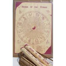 Poster Chart Herbs Of The Zodiac Gift Or Information