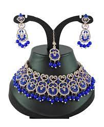 magnificent royal blue necklace set