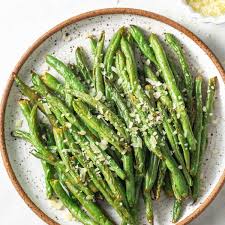 air fryer green beans with parmesan