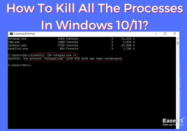 to kill all the processes in windows 10