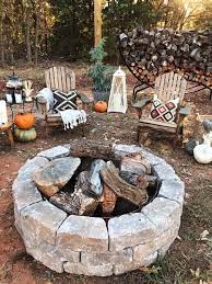 diy fire pit area on a budget the