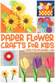 paper flower crafts for kids craft