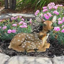 Mother S Love Doe And Fawn Statue