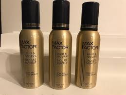 3x max factor light natural mousse