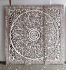 Mandala Wood Carving Panel 90 X 90 Cm