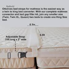 Browse our great low prices & discounts on the best twin mattress pads. Quickly Create King Size Bed Gap Filler Pad With Strap Twin To King Bed Bridge Converter Kit For Twin Beds Mattress Connector For Guest Room Home Kitchen Bed Risers