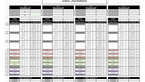 excel personal training templates