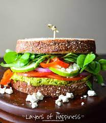 loaded terranean veggie sandwich