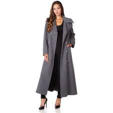 Military Wool Cashmere Winter Coat Grey