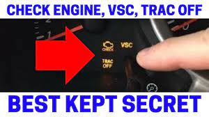 how to fix your check engine vsc trac