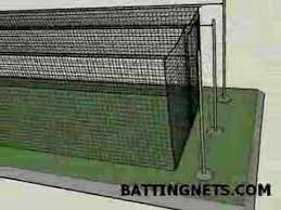 outdoor batting cage cable kit