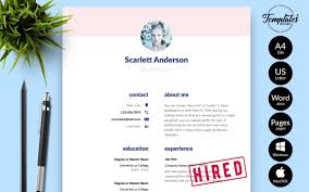 creative resume template with cover