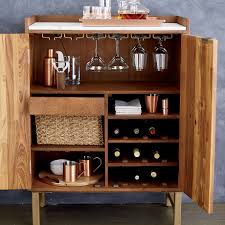 crate barrel maxine bar cabinet