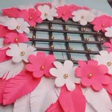 Hand Made Paper Flower Wall Hanging