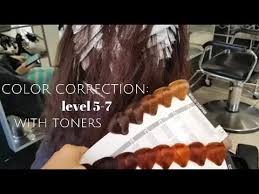 When you're working with dye levels, darker levels will always suit best when you have eg, if want a medium blonde (level 7), need to ensure that it has. Color Correction From Level 5 To Level 7 With Toners Youtube