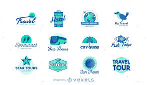travel logo vector graphics to