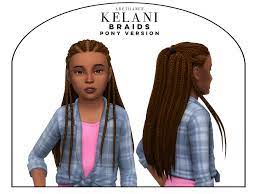 kelani braids ponytail children