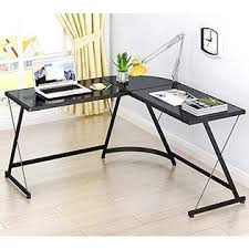 Home office desk desk with drawers computer desk standing desk glass desks Le Crozz Shw L Shaped Home Office Corner Desk