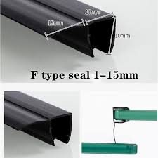 Black Shower Screen Seal Strip For 6mm
