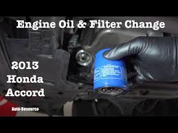 2016 honda accord engine oil and filter